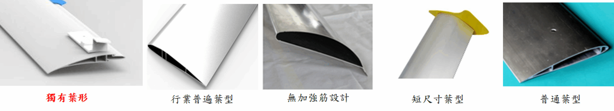 扇葉對比