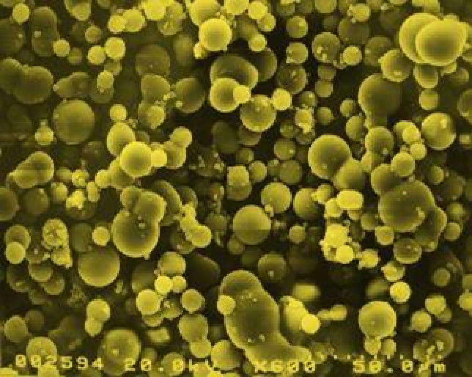 20μｍの微粒子球状高分子量樹脂